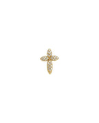 Pingente Cruz em Ouro 14k com Diamantes Naturais – Modelo 26
