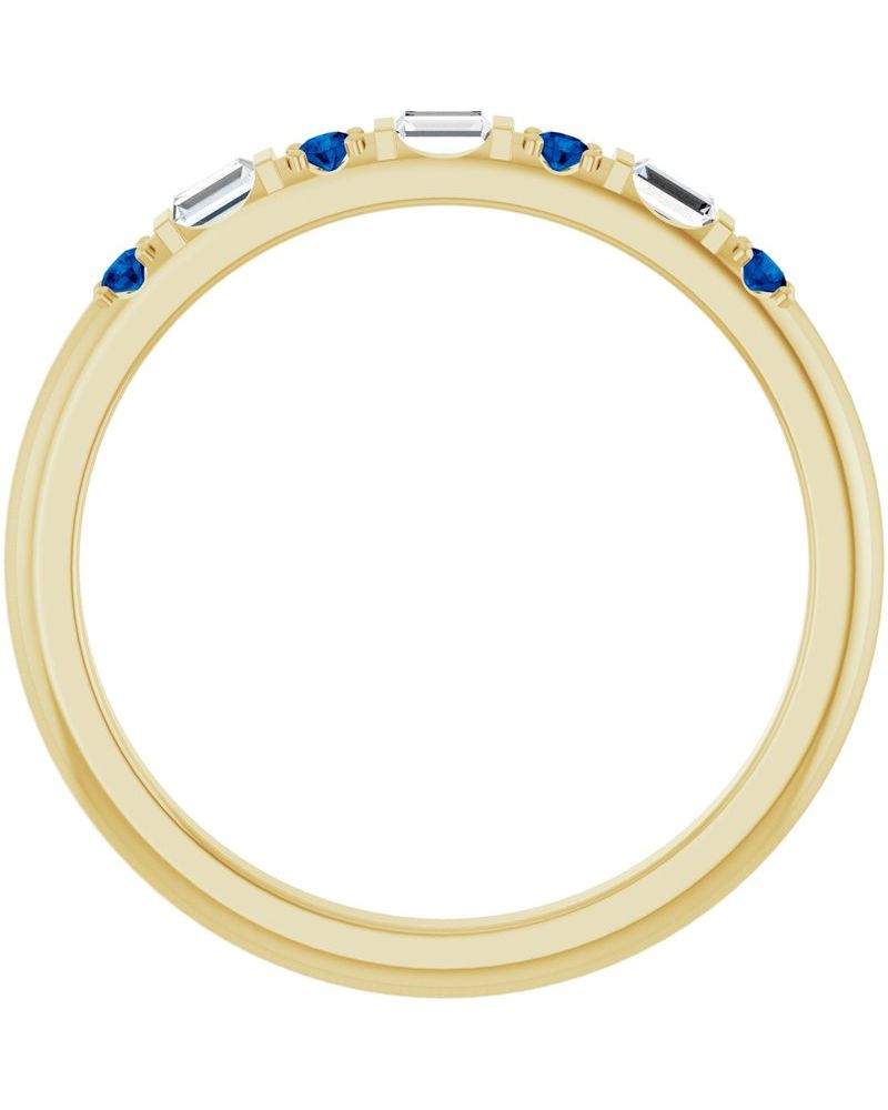 Anel Família Empilhável em Ouro 14k com Diamantes de Laboratório