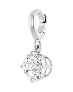 Pingente Solitário em Ouro 14k com Diamantes de Laboratório – Modelo 5