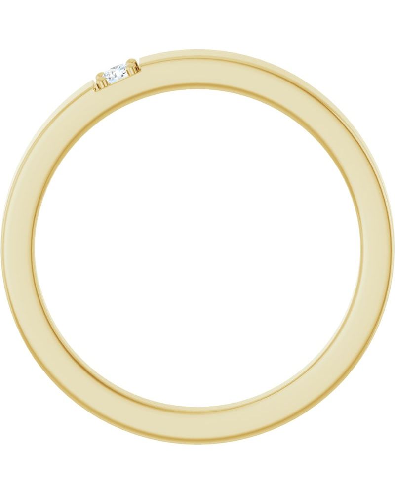 Anel Família Empilhável em Ouro 14k com Diamantes de Laboratório – Modelo 2