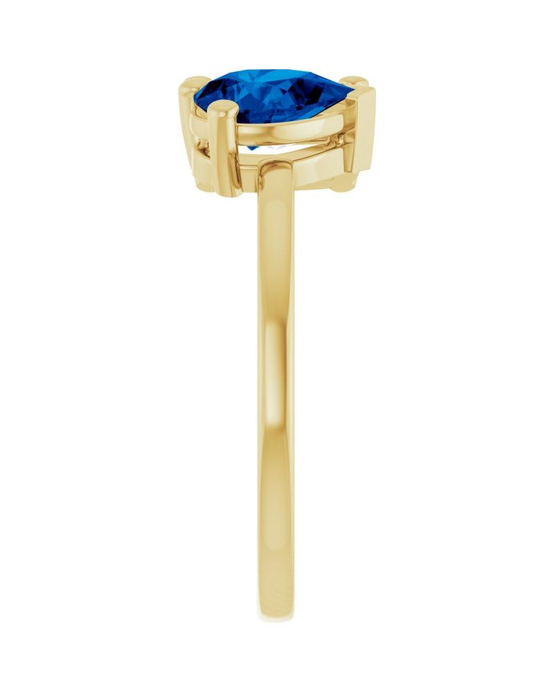 Anel Duas Pedras em Ouro 14k com Diamantes de Laboratório – Modelo 3