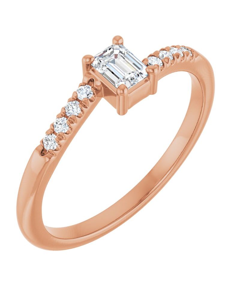 Anel Bypass Cravejado em Ouro 14k com Diamantes Naturais – Modelo 3