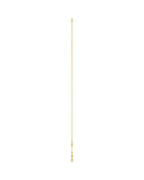 Colar Três ou Cinco Pedras Estações com Cravação Bezel em Ouro 14k com Diamantes de Laboratório