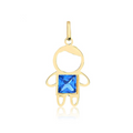 Pingente Menino Car 55 — Ouro 10K