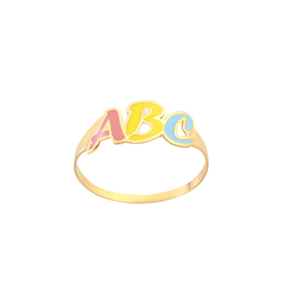 Anel Abc Resina