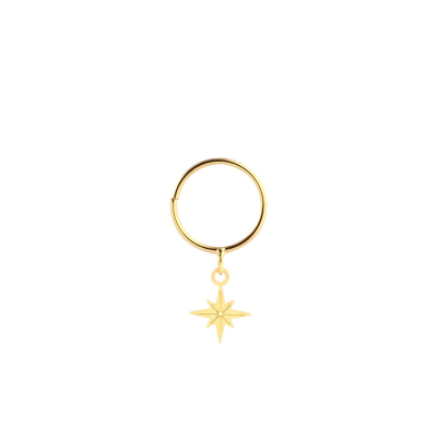 Piercing Argola Estrela 8 Pontas