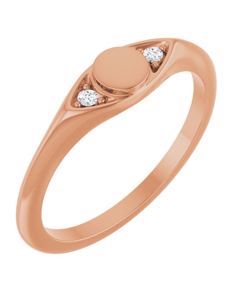 Anel Pedra do Mês Chevalier em Ouro 14k com Diamantes de Laboratório