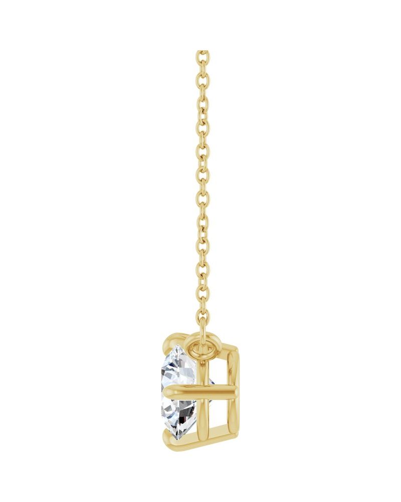Colar Garras Pontudas Solitário em Ouro 14k com Diamantes de Laboratório – Modelo 3