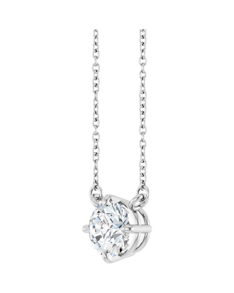 Colar Garras Pontudas Solitário em Ouro 14k com Diamantes de Laboratório – Modelo 3
