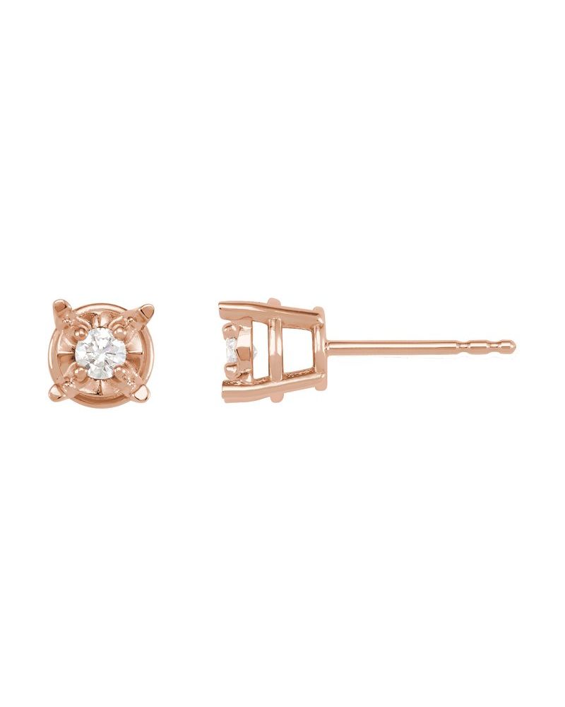 Brinco Ponto de Luz Ilusão em Ouro 14k com Diamantes de Laboratório