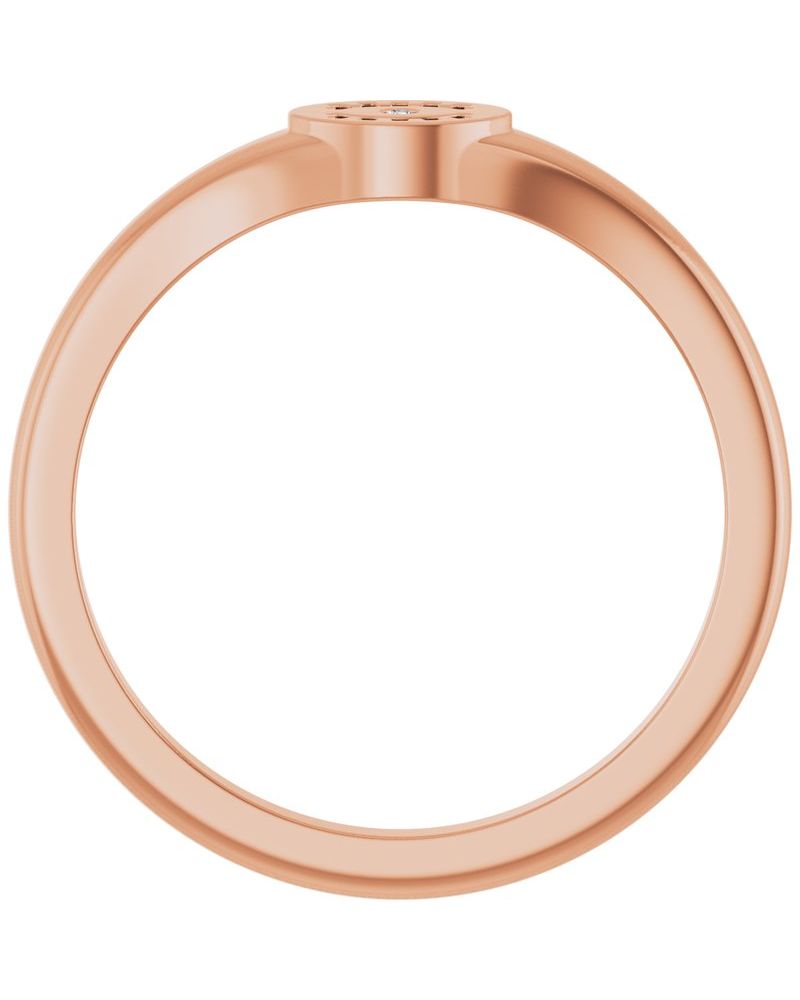 Anel Olho Grego em Ouro 14k com Diamantes Naturais