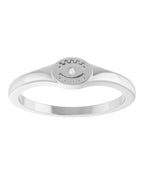 Anel Olho Grego em Ouro 14k com Diamantes Naturais
