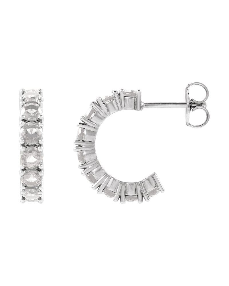Brinco de Aro Cravejado em Ouro 14k com Diamantes de Laboratório – Modelo 10