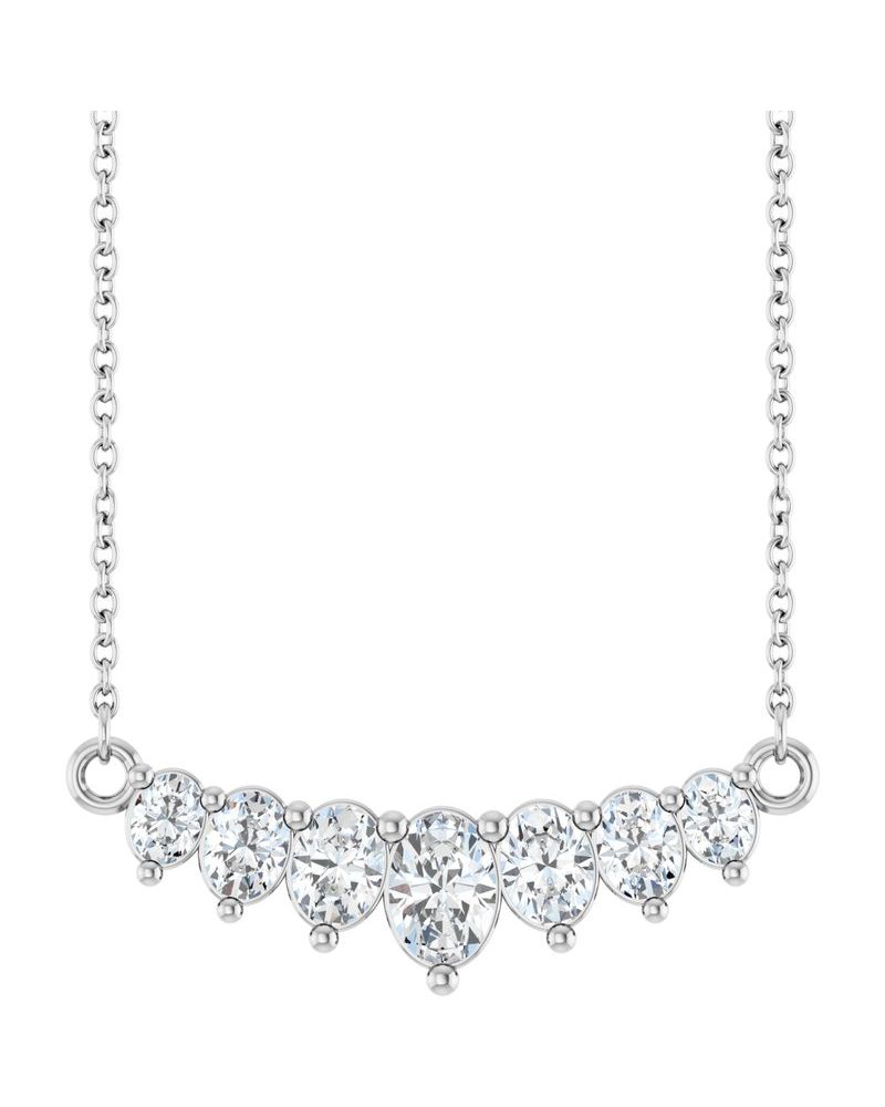 Colar Barra Degradê em Ouro 14k com Diamantes de Laboratório – Modelo 2