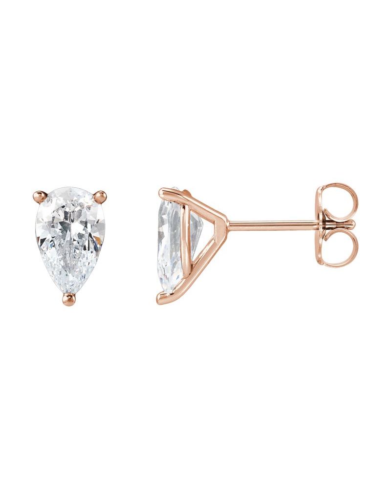 Brinco Gota Três Garras Coquetel em Ouro 14k com Diamantes Naturais