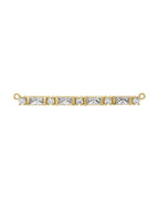 Colar Família Barra em Ouro 14k com Diamantes de Laboratório – Modelo 4