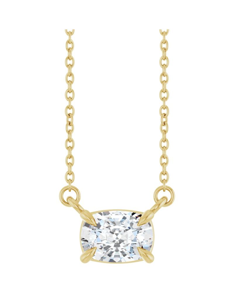Colar Garras Pontudas Solitário em Ouro 14k com Diamantes de Laboratório – Modelo 2