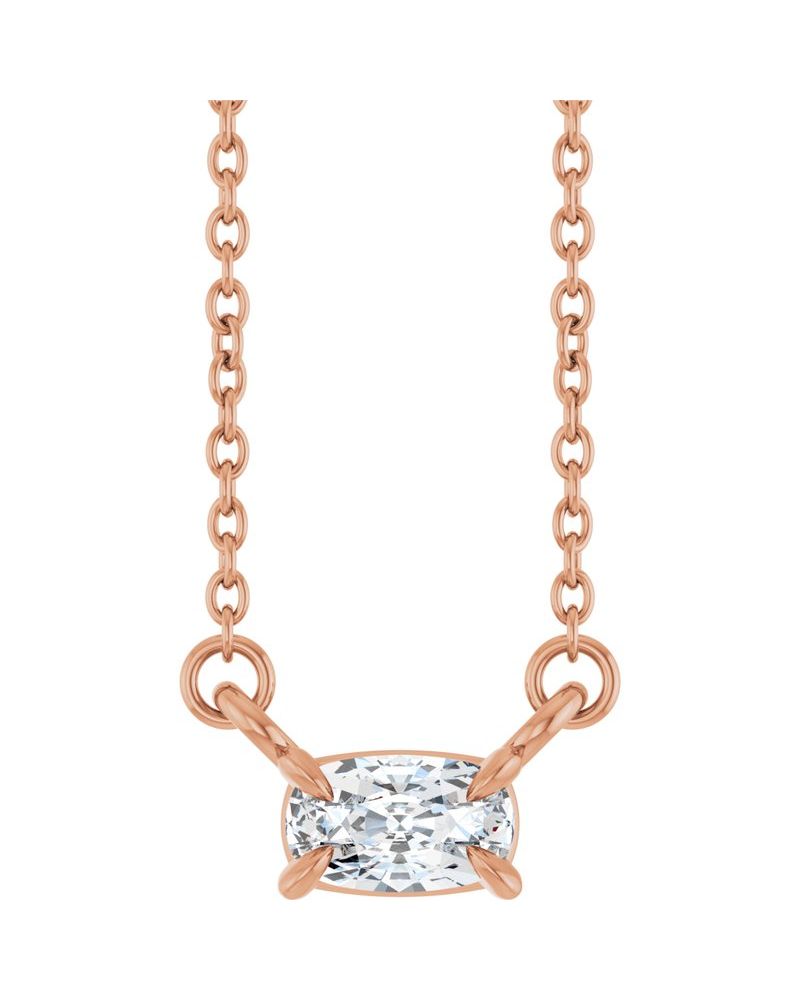 Colar Garras Pontudas Solitário em Ouro 14k com Diamantes de Laboratório – Modelo 2