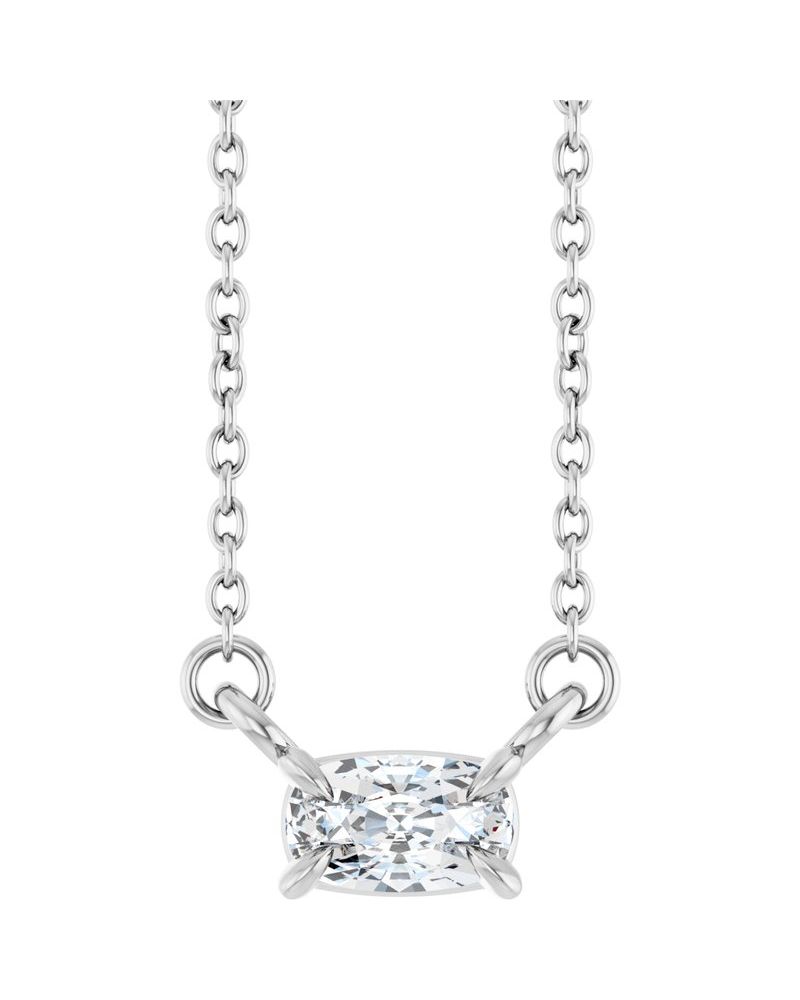 Colar Garras Pontudas Solitário em Ouro 14k com Diamantes de Laboratório – Modelo 2