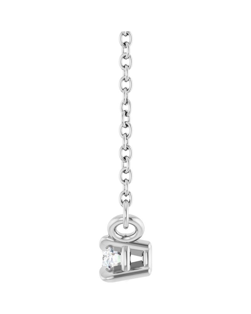 Colar Garras Pontudas Solitário em Ouro 14k com Diamantes de Laboratório – Modelo 2
