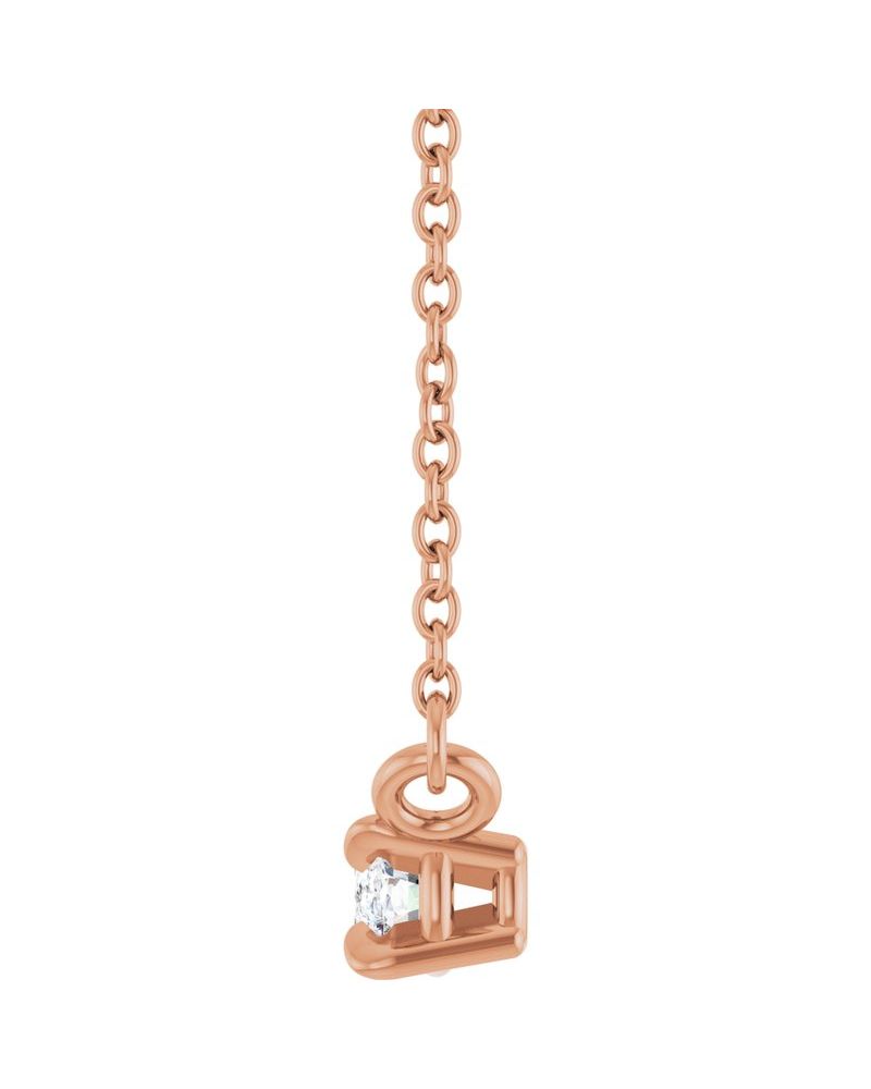 Colar Garras Pontudas Solitário em Ouro 14k com Diamantes de Laboratório – Modelo 2