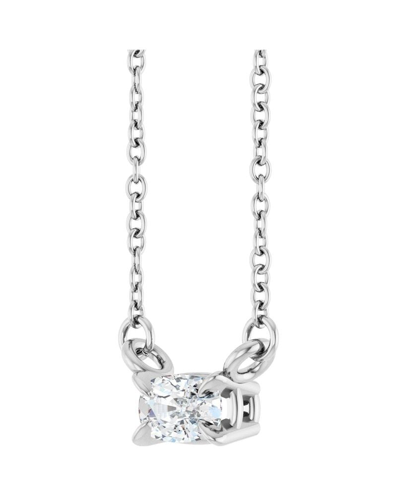 Colar Garras Pontudas Solitário em Ouro 14k com Diamantes de Laboratório – Modelo 2