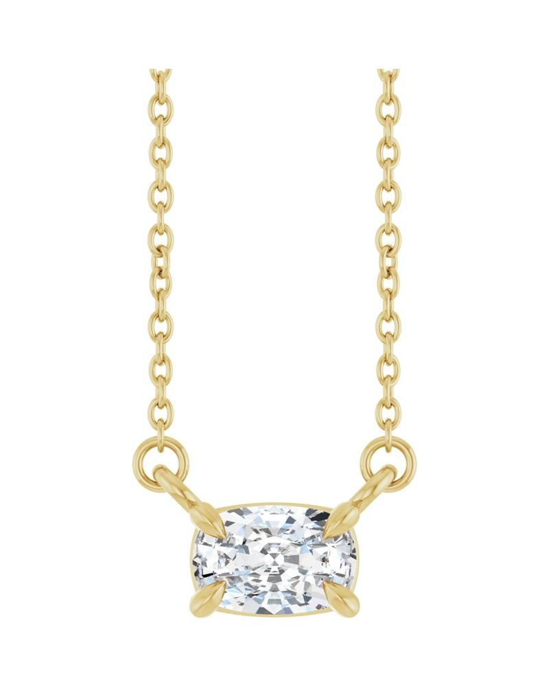 Colar Garras Pontudas Solitário em Ouro 14k com Diamantes de Laboratório – Modelo 2