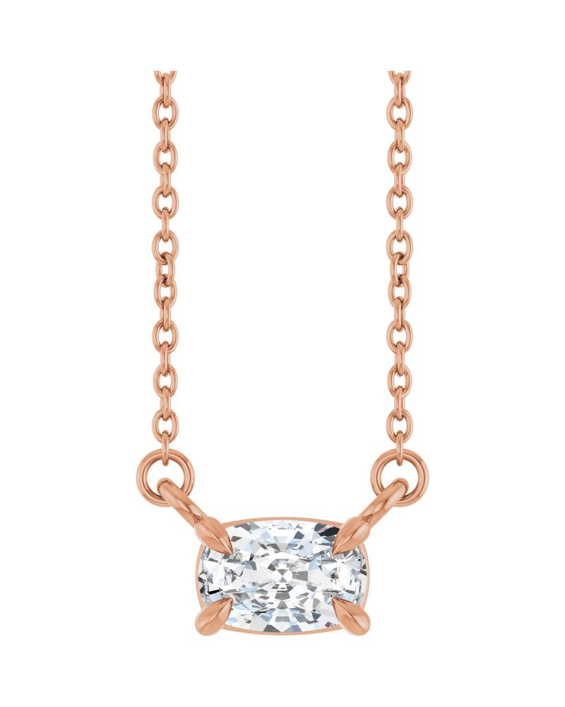 Colar Garras Pontudas Solitário em Ouro 14k com Diamantes de Laboratório – Modelo 2