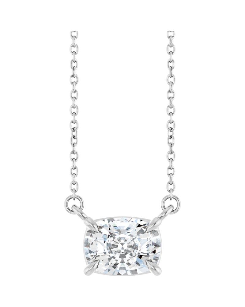 Colar Garras Pontudas Solitário em Ouro 14k com Diamantes de Laboratório – Modelo 2