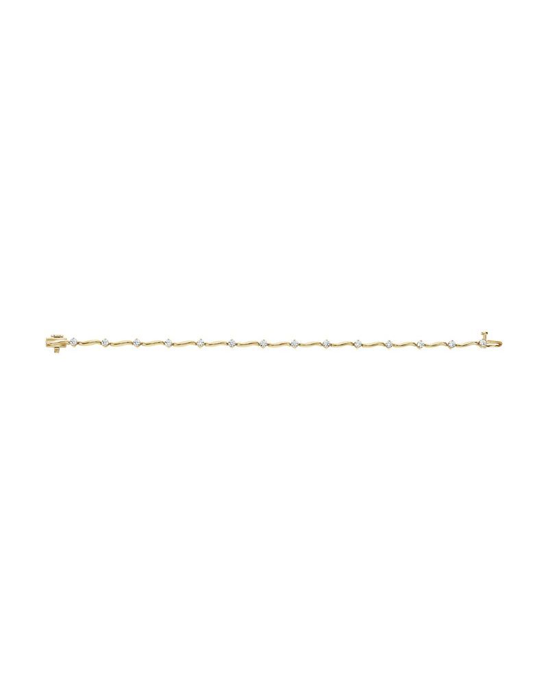 Pulseira Riviera em Ouro 14k com Diamantes Naturais – Modelo 17