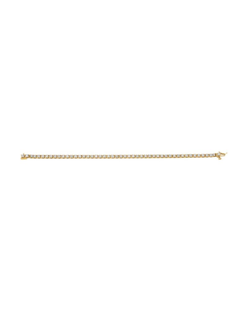 Pulseira Riviera em Ouro 14k com Diamantes Naturais – Modelo 24