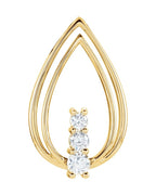 Pingente Orgânico em Ouro 14k com Diamantes Naturais – Modelo 4
