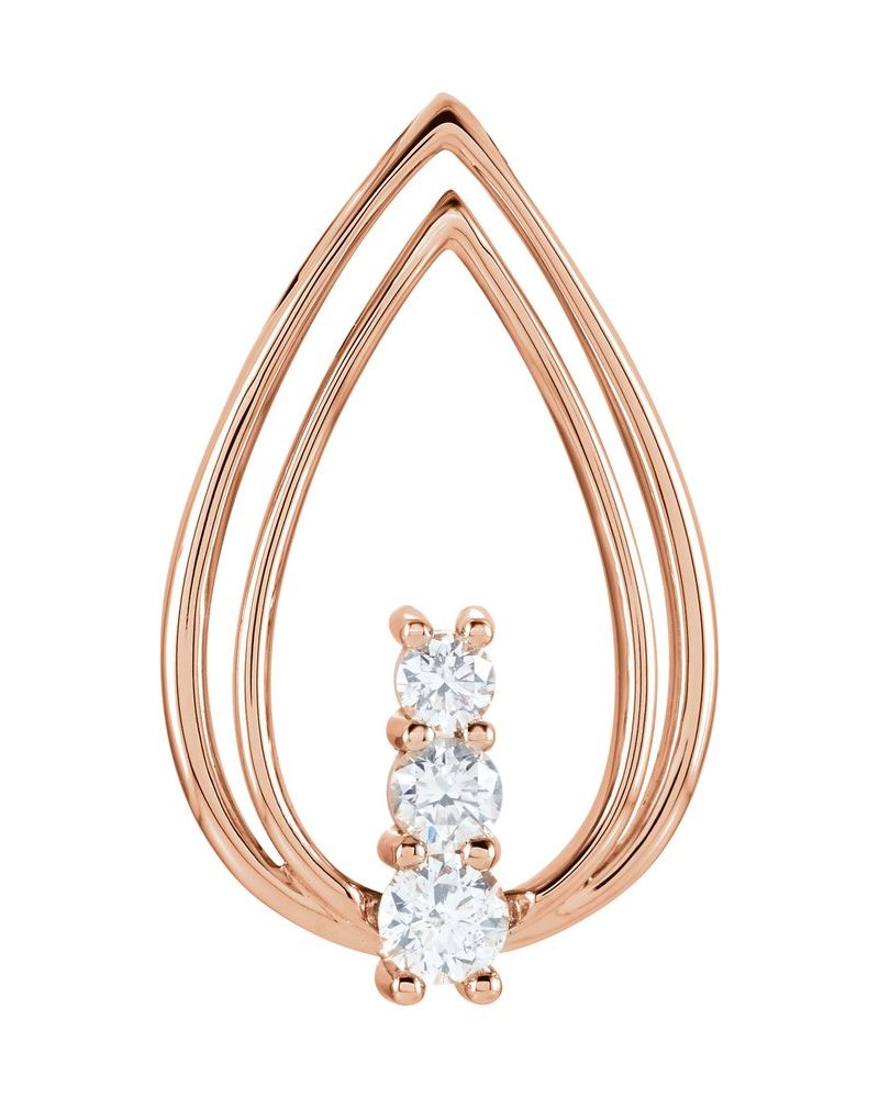Pingente Orgânico em Ouro 14k com Diamantes Naturais – Modelo 4