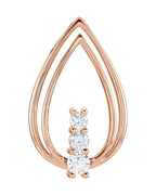 Pingente Orgânico em Ouro 14k com Diamantes Naturais – Modelo 4