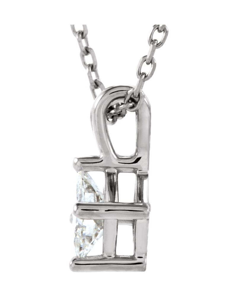Colar Solitário em Ouro 14k com Diamantes Naturais – Modelo 21