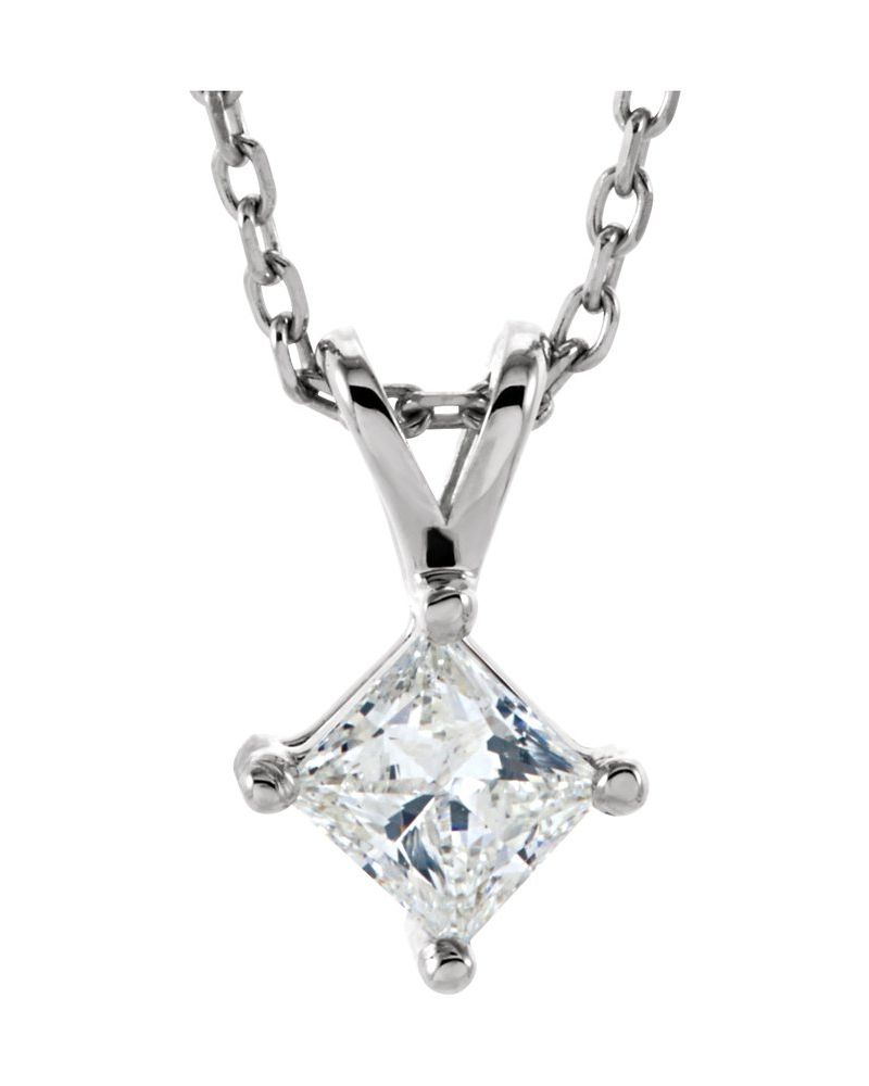 Colar Solitário em Ouro 14k com Diamantes Naturais – Modelo 21