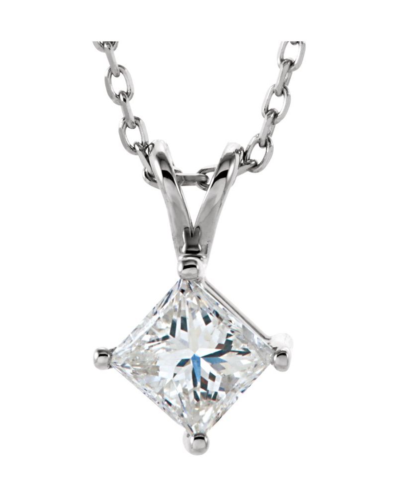 Colar Solitário em Ouro 14k com Diamantes Naturais – Modelo 21