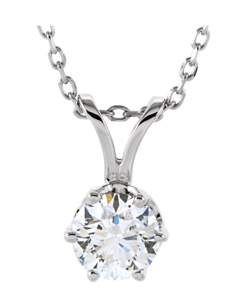 Colar Solitário em Ouro 14k com Diamantes Naturais – Modelo 22
