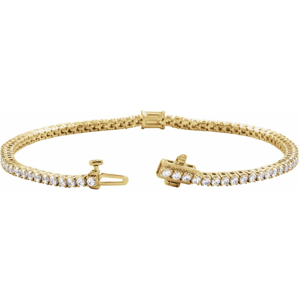 Pulseira riviera rubi – Ouro Amarelo 14k