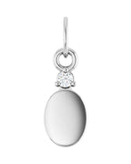Pingente para Gravação Cravejado em Ouro 14k com Diamantes de Laboratório – Modelo 2