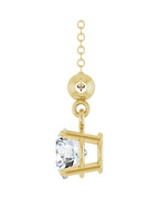 Colar Solitário em Ouro 14k com Diamantes de Laboratório – Modelo 14