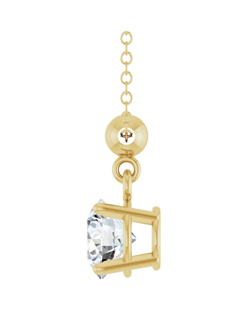 Colar Solitário em Ouro 14k com Diamantes de Laboratório – Modelo 14