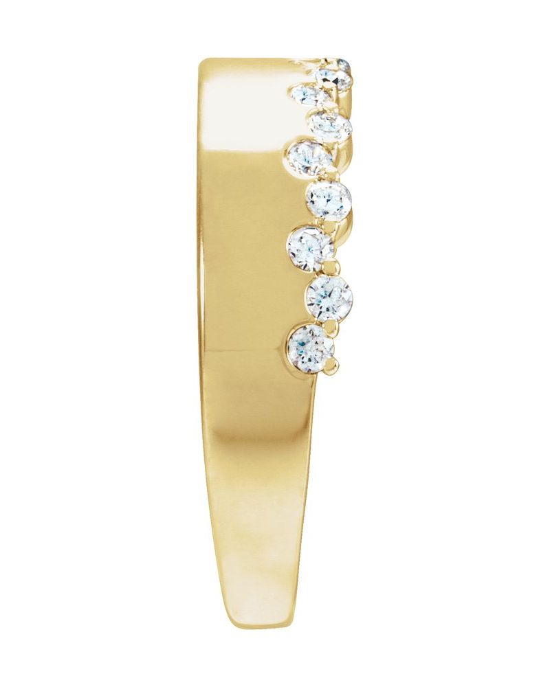 Anel Cravejado em Ouro 14k com Diamantes Naturais – Modelo 3