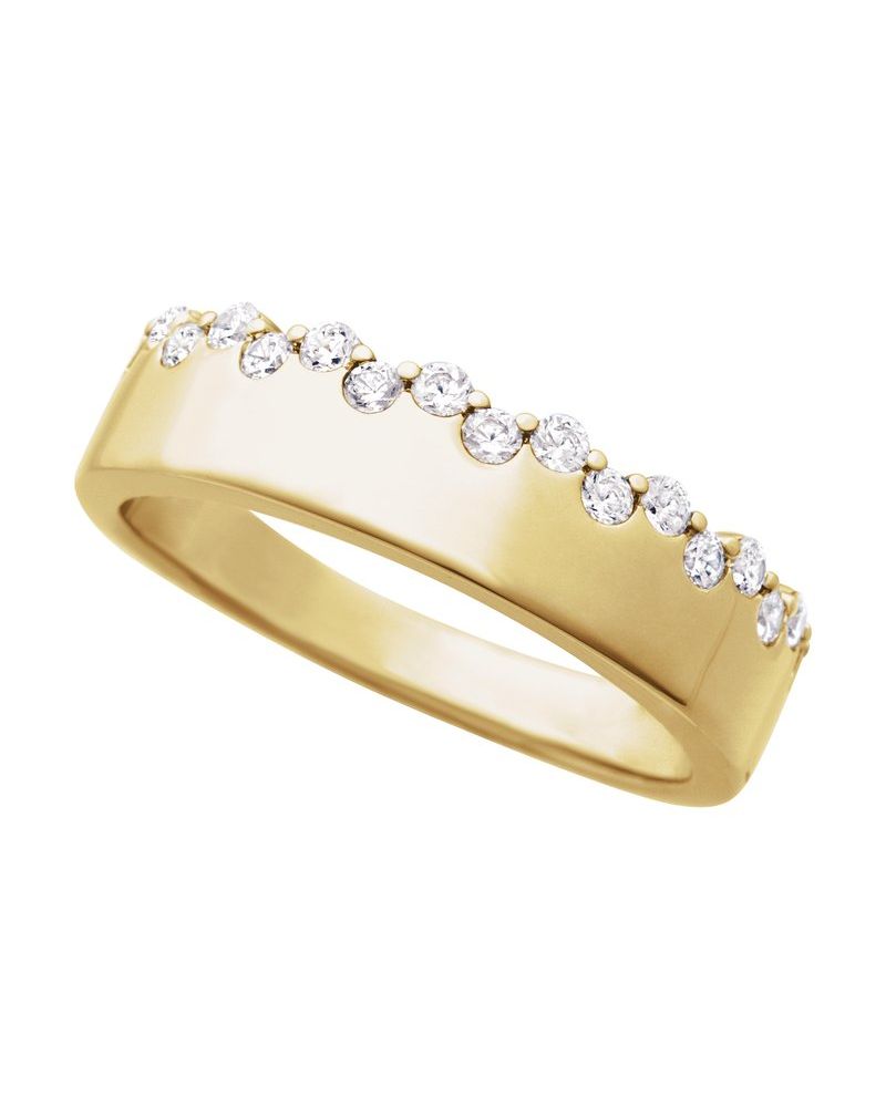 Anel Cravejado em Ouro 14k com Diamantes Naturais – Modelo 3