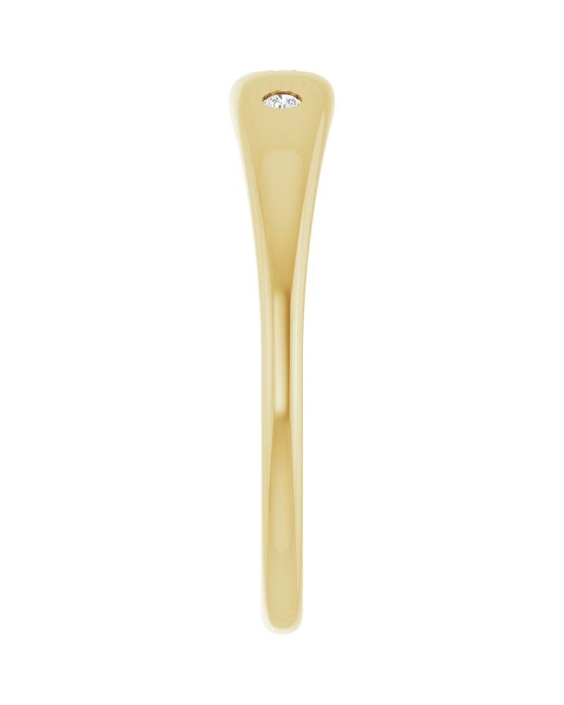Anel Cravejado em Ouro 14k com Diamantes de Laboratório – Modelo 6