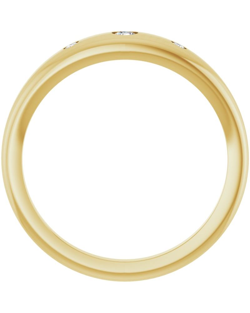 Anel Cravejado em Ouro 14k com Diamantes de Laboratório – Modelo 6