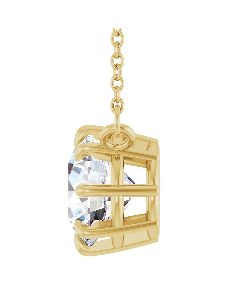 Colar Garras Pontudas Solitário em Ouro 14k com Diamantes de Laboratório – Modelo 4