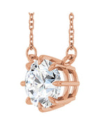 Colar Garras Pontudas Solitário em Ouro 14k com Diamantes de Laboratório – Modelo 4