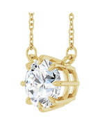 Colar Garras Pontudas Solitário em Ouro 14k com Diamantes de Laboratório – Modelo 4