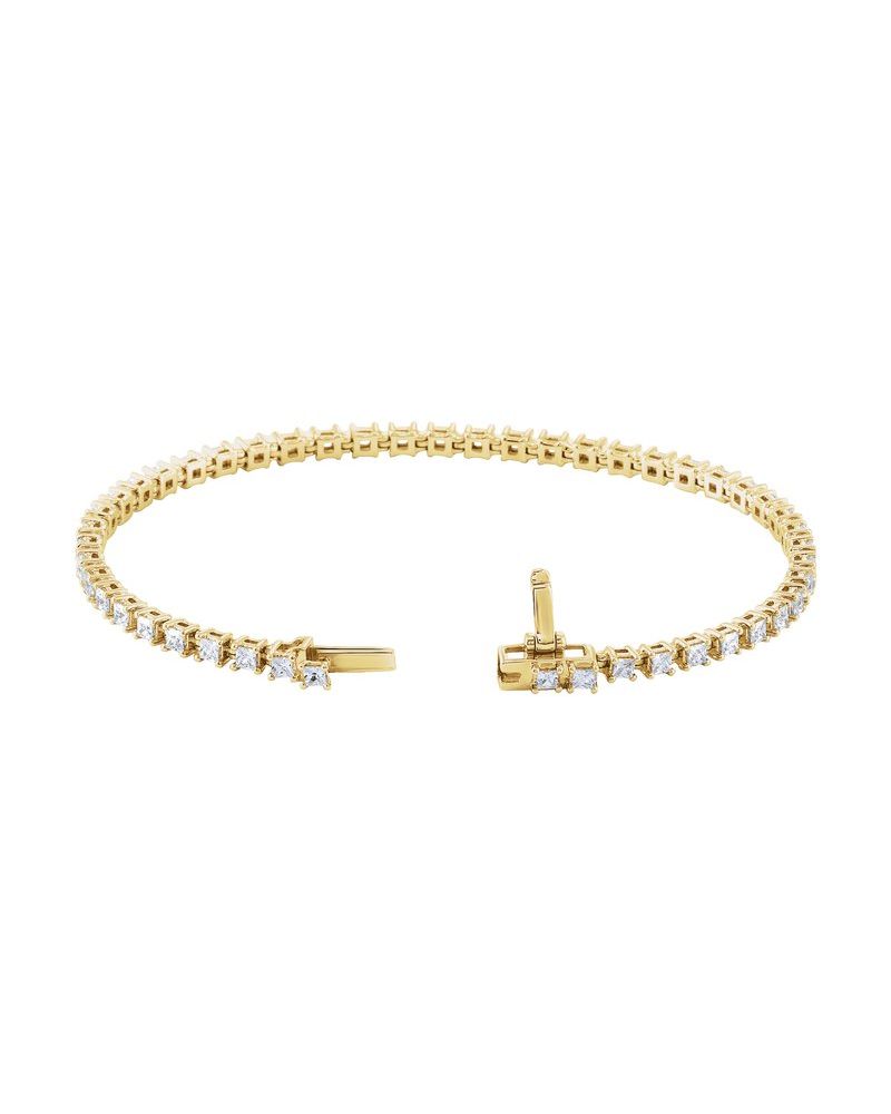 Pulseira Riviera em Ouro 14k com Diamantes de Laboratório – Modelo 15